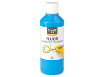 Verf - plakkaatverf - Creall Fluor - fluo - 250 ml - blauw - per stuk