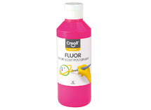 Verf - plakkaatverf - Creall Fluor - fluo - 250 ml - roze - per stuk