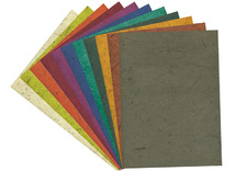 Knutselpapier - bananenpapier - 21 x 31 cm - set van 10 assorti