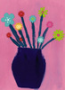 Stickers - bloemen - set van 600 assorti