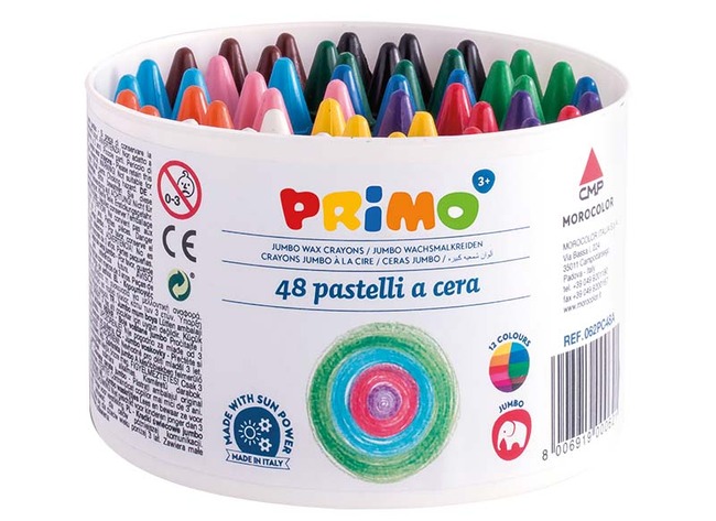 Crayons A La Cire - Primo Jumbo - Pack De Classe - Ass/48