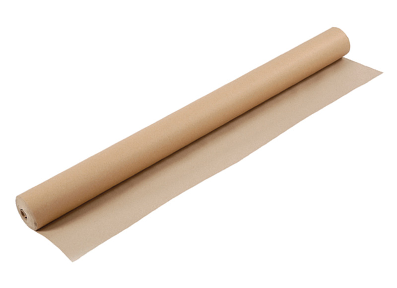 Inpakpapier - knutselpapier - kraftpapier - bruin - 1m - rol van 25m - Baert