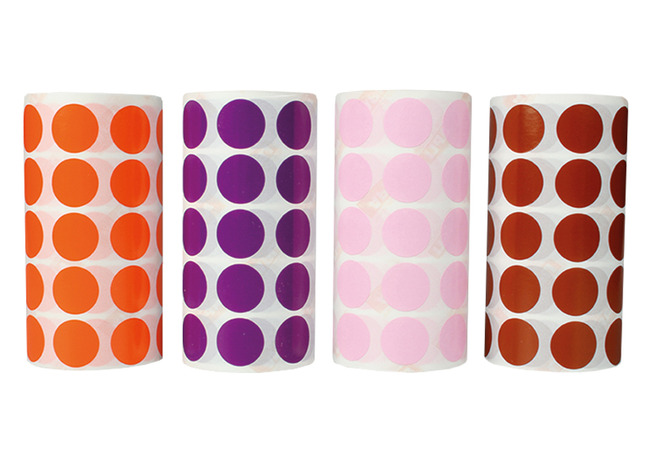 Stickers - Apli - rond - aanvullende kleuren - set van 7080 assorti