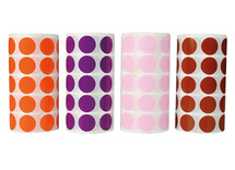 Stickers - op rol - rond - ø 20 mm - aanvullende kleuren - assortiment van 7080