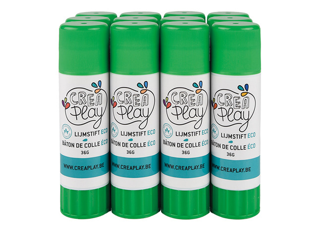 lijm - lijmstift - Creaplay - Ecologisch - 36 g - set van 12