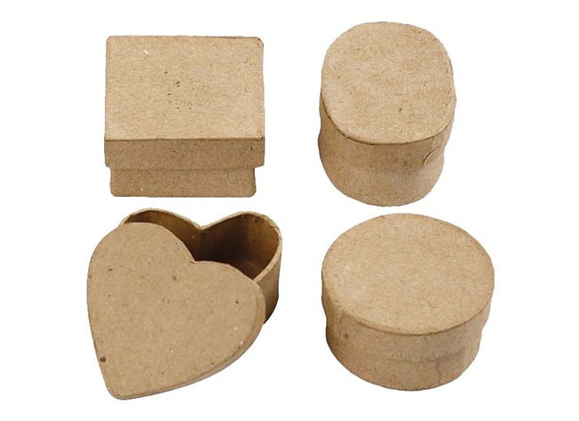 Karton - dozen - set - blanco - set van 28