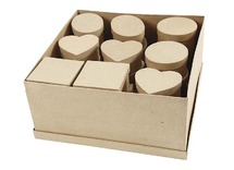 Dozen - karton - set - blanco - set van 28