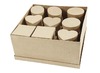 Karton - dozen - set - blanco - set van 28