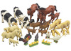 Speelgoed - dieren - boerderijdieren - set van 35 assorti