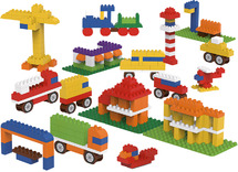 Bouwset - blokken - Biobuddi - stad - set van 251 assorti