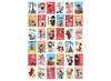 Stickers - fantasie met Franse teksten - 35 motieven - set van 700 assorti