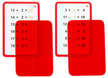 Rekenkaarten - magische kaarten - plus - min - tot 20 - set 1 - per set