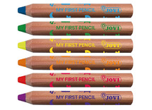 Potloden - kleurpotloden - Jovi - 4 in 1 - set van 6 assorti