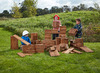 Bouwset - blokkenset in- en outdoor - set van 75 assorti
