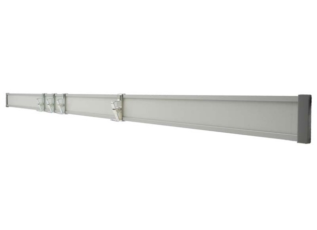 Rail en aluminium blanc inscriptible - 1 m