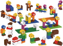Bouwset - blokken - Biobuddi - personages - set van 244 assorti
