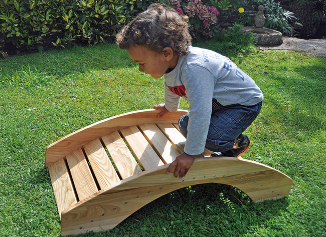 Brug - hout - 90 x 40 x 25 cm - per stuk