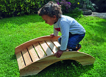 Brug - hout - 90 x 40 x 25 cm - per stuk