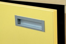 HANDVAT DESIGN METAALKLEUR