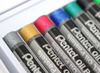 Waskrijt - oliepastels - Pentel Arts - metallic en fluo - set van 12 assorti