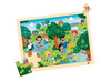 Puzzel - 4 seizoenen en duurzame wereld - 15 stukjes - hout - set van 4 assorti