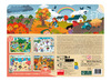 Puzzel - 4 seizoenen en duurzame wereld - 15 stukjes - hout - set van 4 assorti