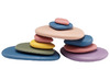 Kleur en vorm - EDX Education Rainbow Pebbles Art Colors - regenboogstenen - aarde kleuren - set van 72 assorti
