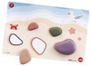 Kleur en vorm - EDX Education Rainbow Pebbles Art Colors - regenboogstenen - aarde kleuren - set van 72 assorti
