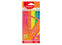potloden - kleurpotloden - Maped - Neon - set van 12 assorti