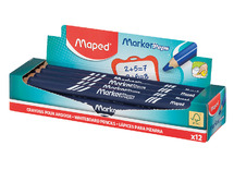Potloden - kleurpotloden - Maped - whiteboard - Markerpeps - blauw - set van 12
