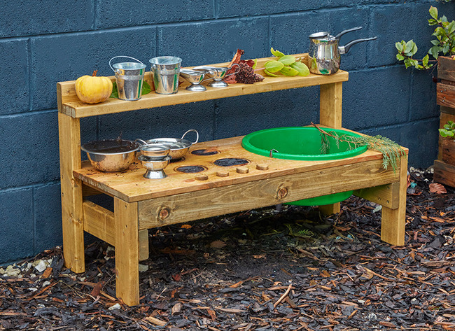 Keuken - modderkeuken - 100 x 42 x 57 cm - hout - per stuk