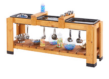 Water- en zandtafel - sensorische tafel - 142 x 36 x 67 cm - hout - per stuk