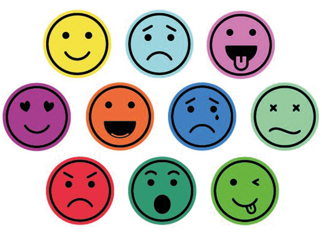 Foam stickers - APLI - smileys - set van 500 assorti