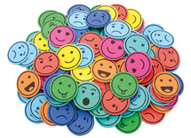 Foam stickers - APLI - smileys - set van 500 assorti