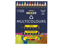 potloden - kleurpotloden - nexus - multicolours - set van 12 assorti