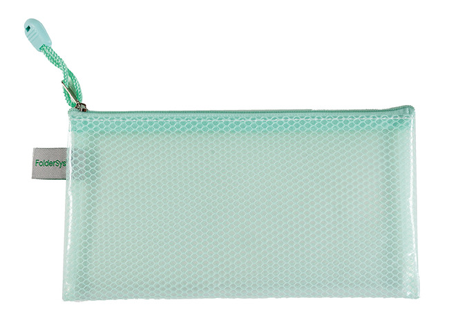 Ritstas - Pennenzak - PVC free - pastel - groen - per stuk