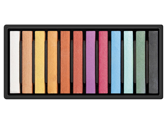 krijt - pastelkrijt - milan - metalkleuren - set van 12