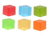 Fidget - anti stress kubus mini - kneedbaar - set van 12 assorti