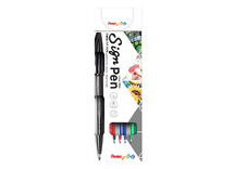 Stiften - schrijfstiften - Pentel fineliner - sign pen - set van 4 assorti