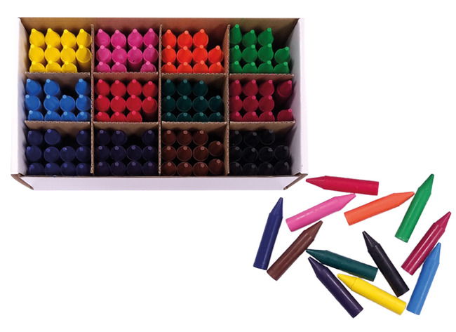 Waskrijt - voordeelpakket - set van 144 assorti