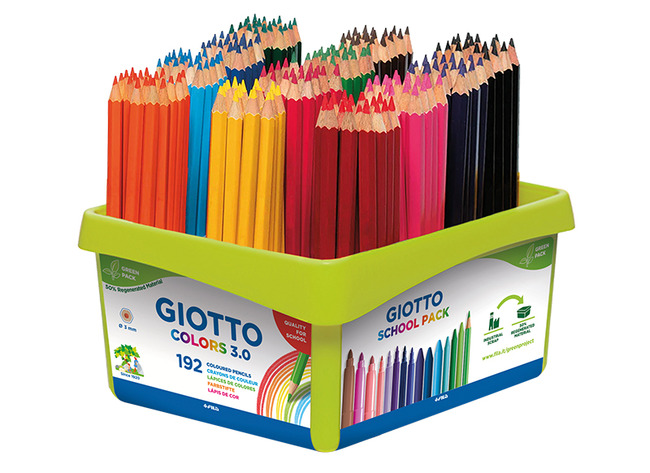potloden - kleurpotloden - giotto - colors 3.0 - set van 192 assorti