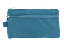 Pennenzak - Kangaro - plat - 21 x 11 cm - blauw - per stuk