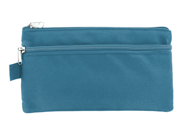 Pennenzak - Kangaro - plat - 21 x 11 cm - blauw - per stuk