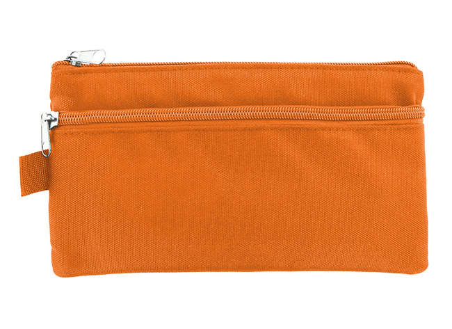 Pennenzak - Kangaro - plat - 21 x 11 cm - oranje - per stuk