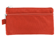 Pennenzak - Kangaro - plat - 21 x 11 cm - rood - per stuk