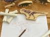 Speelgoed - figuren - Yellow Door - dinosauriërs - hout - set van 8 assorti