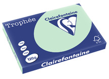 Papier - fotokopieerpapier - Clairefontaine Trophée - A4 - 120 g - pastel - groen - pak van 250 vellen