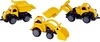 Voertuigen - Viking Toys - bouwwerf - zand - set van 3 assorti