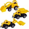 Voertuigen - Viking Toys - bouwwerf - zand - set van 3 assorti