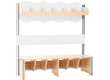 GARDEROBE - MEUBEL - WOLKJE - 6 VAKKEN